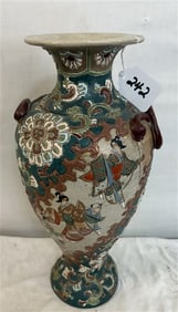 16" Satsuma Pottery Vases 6lbs