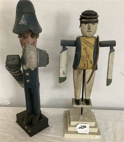 Two 19" Figural Whirligigs 3 lbs