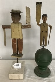 Two 17" Figural Whirligigs 3 lbs