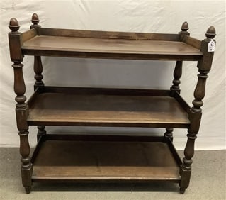 3 Tier Hardwood Shelf - 18" x 41" x 42"h 50+ lbs