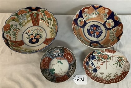 4 Imari Bowls - 5 lbs