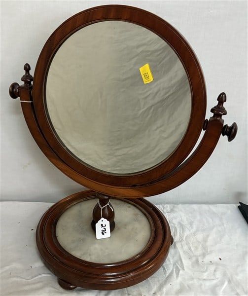 Antique English Dresser Mirror 21" w x 25"h (1 of 3)