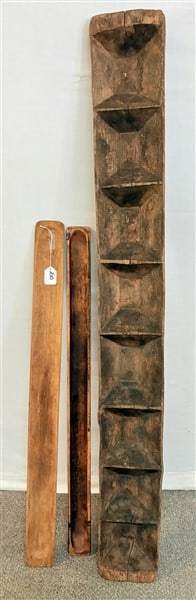 3 Primitive Farm Table Accessories Large One - 7" x 62" Smaller - 42"L (1 of 3)