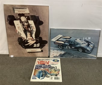 3 Racing Posters - 24" x 36" & 36" x 40" 20 lbs