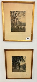2 Framed Wallace Nutting's - 15"x 18" 5 lbs
