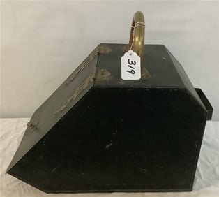 Antique Coal Scuttle 10" x 11" x 16" 12 lbs
