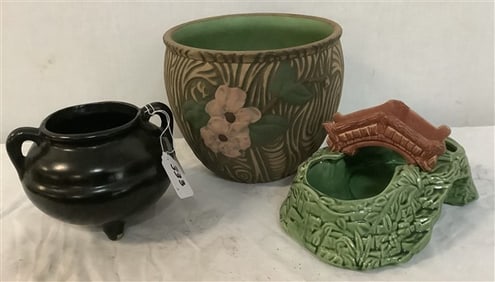 3 Pcs. of American Pottery - 7.5" tallest 5.5" shortest - 8 lbs
