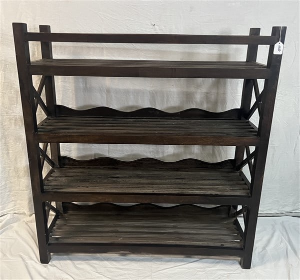 4 Tier Wooden Shelf Unit - 48"w x 15"d x 52"h - 50 - 60 lbs (1 of 4)
