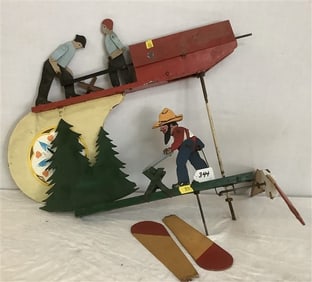 Two 20" Folk Art Whirligigs 6 lbs
