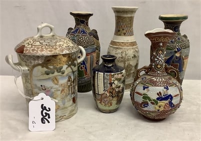 6 Small Japanese Porcelains 3 lbs