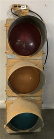 43" Vintage Traffic Light