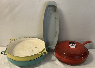 Continental Enamelled Cookware Danish bowls - 12" diam - 35 lbs
