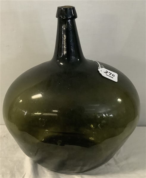 18" Emerald Green Demijohn Bottle 5 lbs (1 of 2)