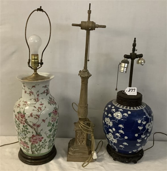3 Lamps - 28", 27", and 22"h - 25 lbs (1 of 3)