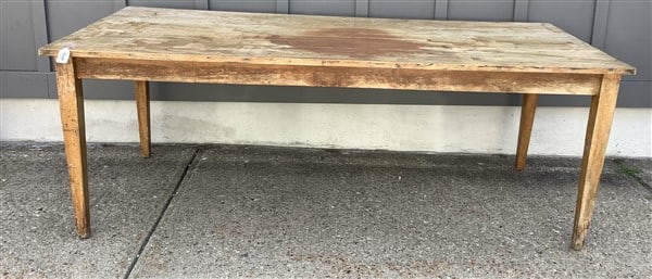Vintage Pine Farm Table - 37" x 81" x 30"h 75 lbs (1 of 3)