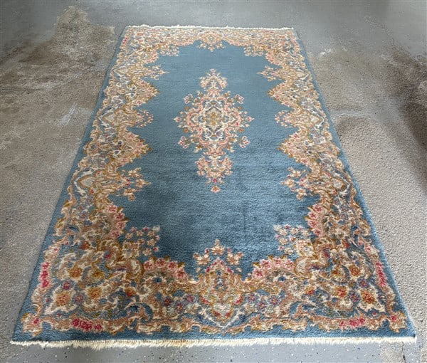 Antique Kirman Scatter Rug - Approx 4' x 6' (1 of 3)
