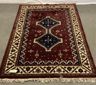 Persian Scatter Rug - 4' x 5'10" - 20 lbs