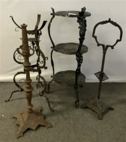 4 Iron Garden Elements - Planters 30"h 50 lbs total