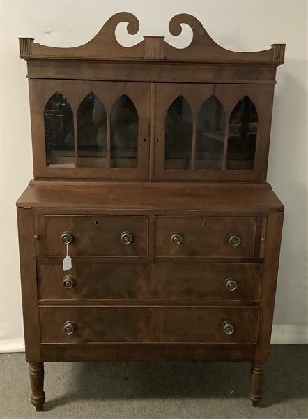 2 part 19th Cent. Secretary Desk (1 of 3)