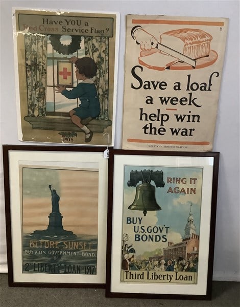 4 World War I Liberty Posters - 5 lbs (1 of 5)