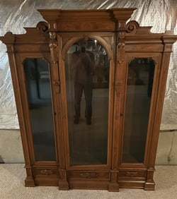 Whistle Clean 3 Part Victorian Walnut Bookcase
