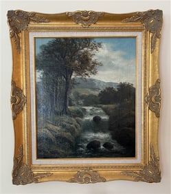 Framed o/c Signed R. Marshall 28" x 32" 10 lbs