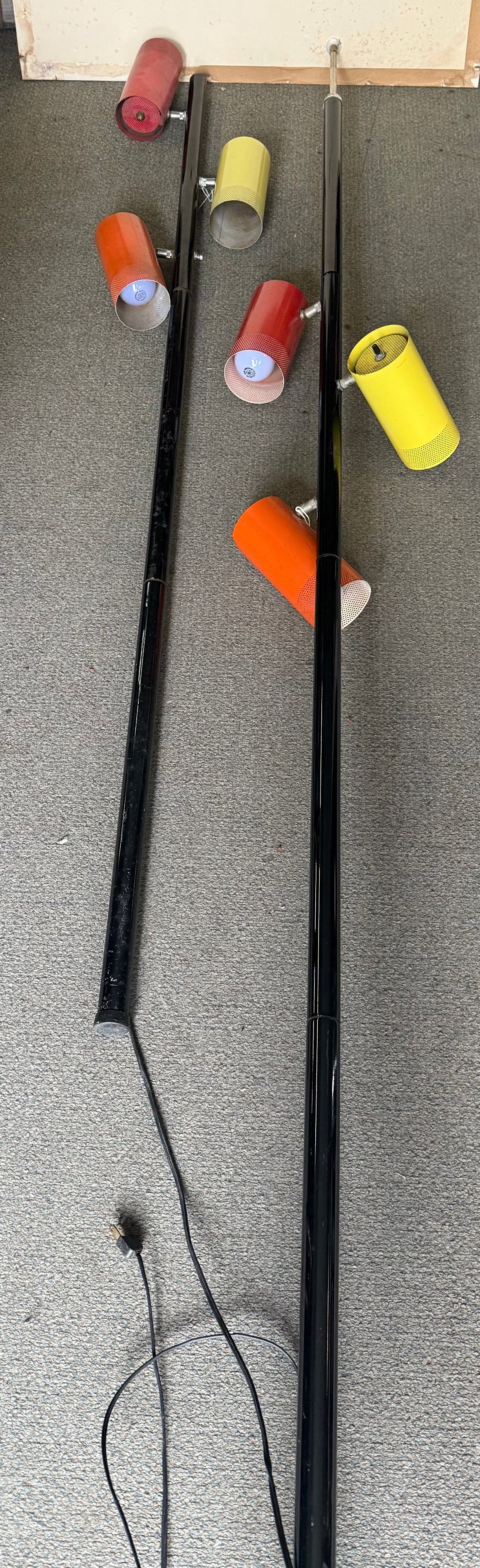 Pr. of Tension Pole MCM Lamps - Trienovale Atomic (1 of 5)