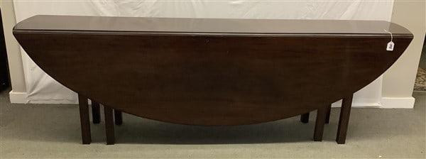 95" Antique Mahogany Wake Table 30"h - approx 150 lbs