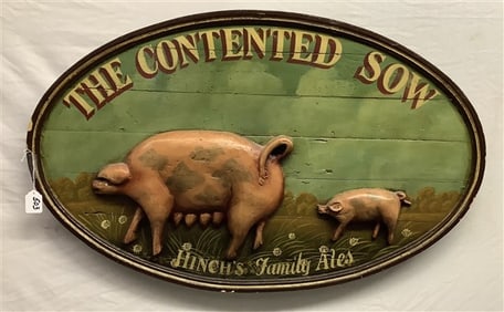 Painted Wooden Sign - 27" x 43" 30 lbs