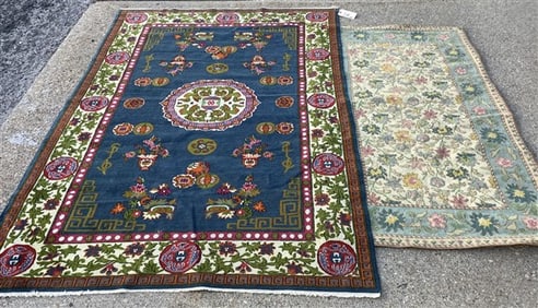 2 Vintage Hand Made Rugs - 4' x 6'