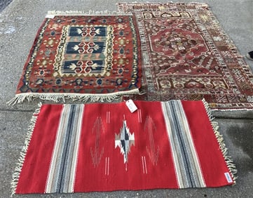 3 Nice Hand Made Rugs - 2'6" x 4'10"