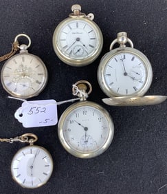 5 Pocket Watches - 1 lb