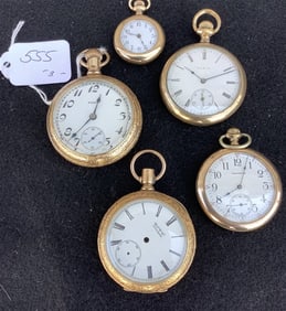 5 Pocket Watches - 1 lb