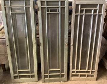 Vintage Victorian Divided Light Cabinet Doors