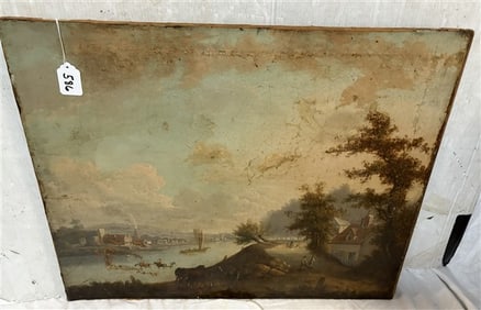 Hudson River School Landscape o/c 24" x 30"