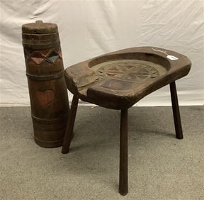 Carved N.W. Coast Craftsman Working objects 24" approx 25 lbs