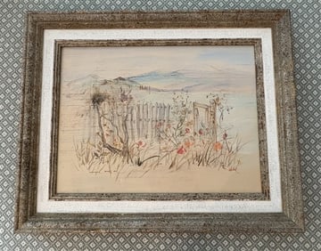 Acrylic on Artist Board - Signed HIbel 25" x 31" - 8 lbs