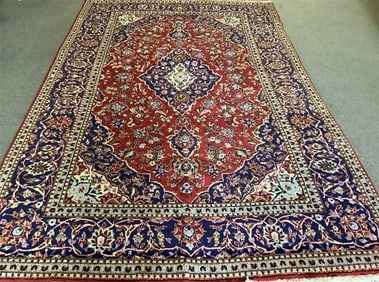 50 Year Old Persian Rug - 6'4" x 9'8" 75 lbs