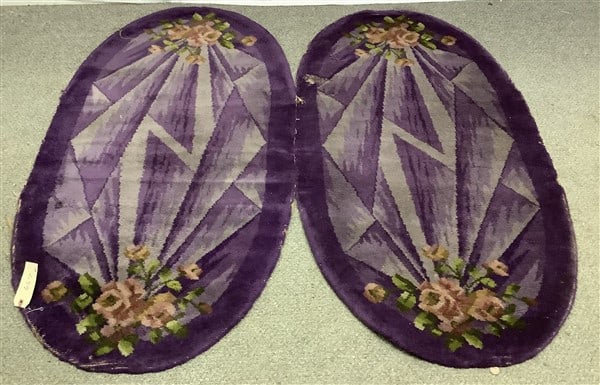 2 Vintage Oval Rugs - 2'3" x 4'2" (1 of 4)