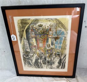 Colored Lithograph - 20" x 28"