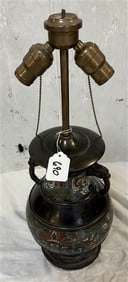 Champleve' Lamp - 22"h