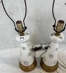 pr. of MCM Lamps - 27"h