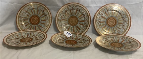 Six 8.5" Continental Sandwich plates 3 lbs