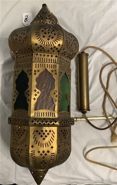 22" Moroccan Brass Fixture - 5 lbs: 22" Moroccan Brass Fixture - 5 lbs