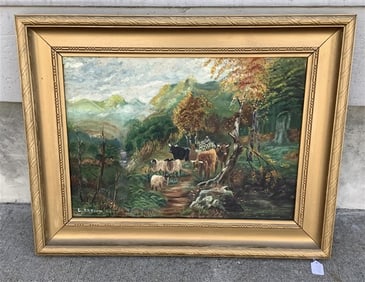 Antique Scottish o/c - 5 lbs 22" x 28"
