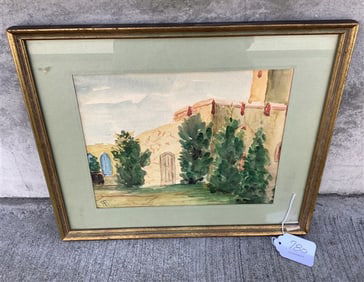 Framed Watercolor, Margherite Tiffany 11" x 14" - 1 lb
