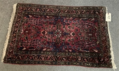 Vintage Sarouk Mat - 21" x 3'