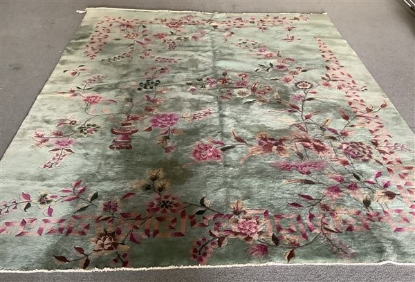 Vintage Chinese Deco Rug - 7'8" x 9'4": Vintage Chinese Deco Rug - 7'8" x 9'4"