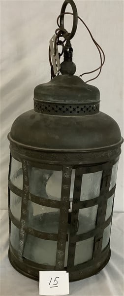 26" Copper Lantern 15 lbs: 26" Copper Lantern 15 lbs