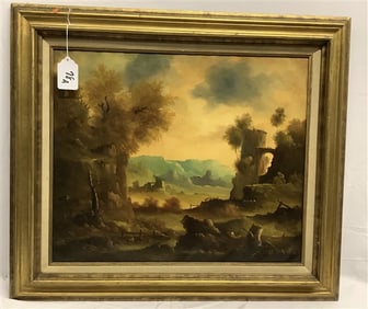 Framed o/c Signed Means 28" x 32" - 3 lbs